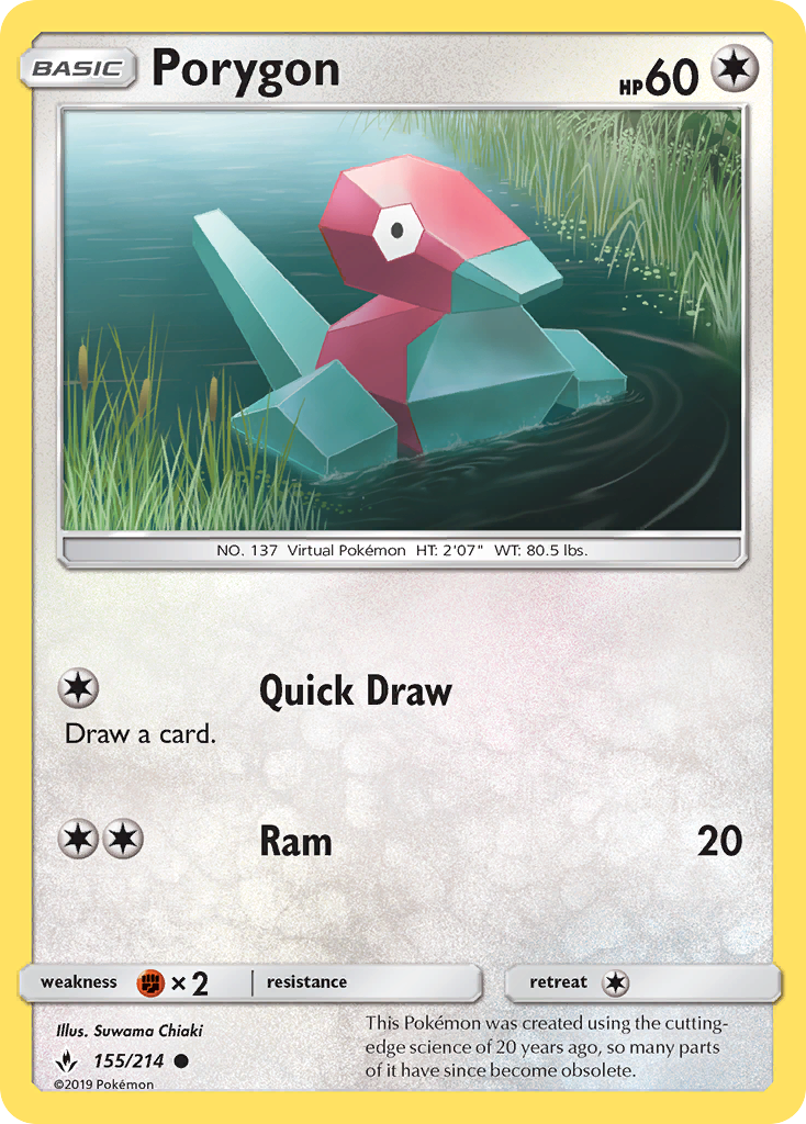 Unbroken Bonds Porygon #155/214